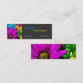 Carte De Visite Mini Floral (Devant / Derrière)