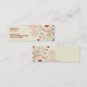 Carte De Visite Mini Floral (Devant / Derrière)