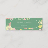 Carte De Visite Mini Floral Boho moderne coloré (Devant)
