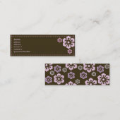 Carte De Visite Mini Floral - maigre (Devant / Derrière)