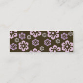 Carte De Visite Mini Floral - maigre (Dos)