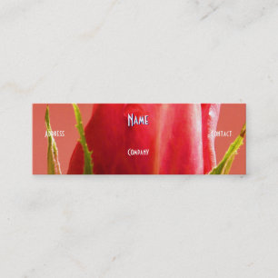 Carte De Visite Mini Floriste - Rose bleu rose