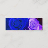 Carte De Visite Mini Floriste - Rose bleu violet (Dos)