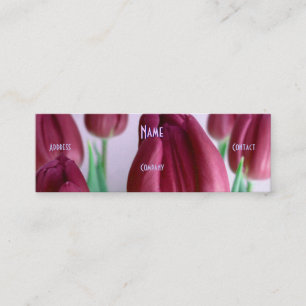 Carte De Visite Mini Floriste - Rosey Tulipes Beige
