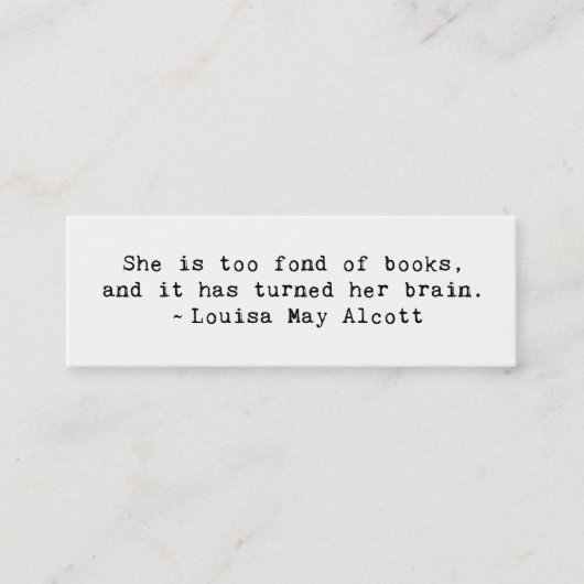 Carte De Visite Mini Fond de livres (Devant)