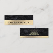 Carte De Visite Mini Fond d'or | Ardoise (Devant / Derrière)
