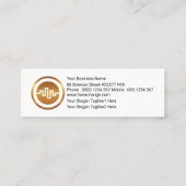 Carte De Visite Mini Forex de graphique en Stock blanc simple (Dos)