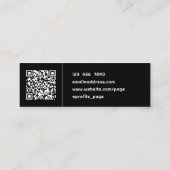 Carte De Visite Mini Formateur d'image portrait personnel (Dos)