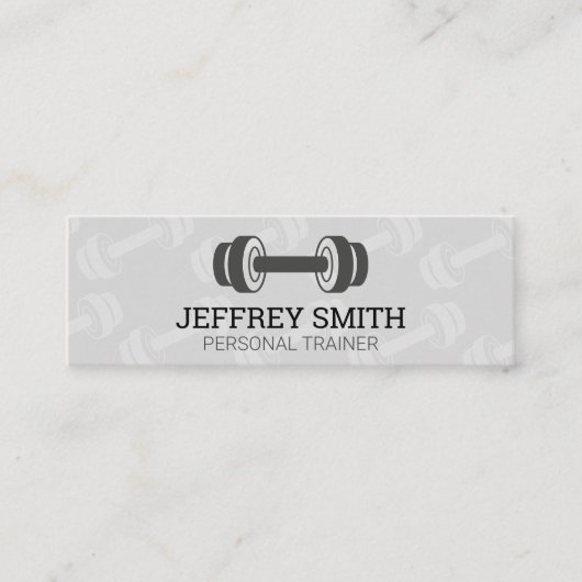 Carte De Visite Mini Formateur personnel | Poids (Devant)