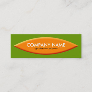 Carte De Visite Mini Forme de bateau - Orange avec Avocat