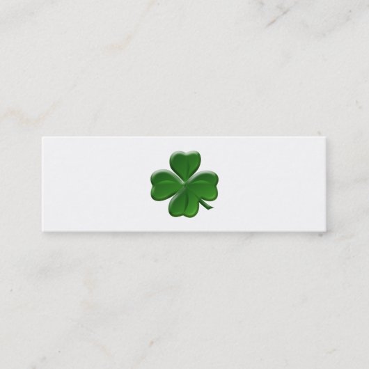 Carte De Visite Mini Four Leaf Clover (Devant)