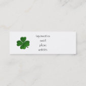 Carte De Visite Mini Four Leaf Clover (Dos)