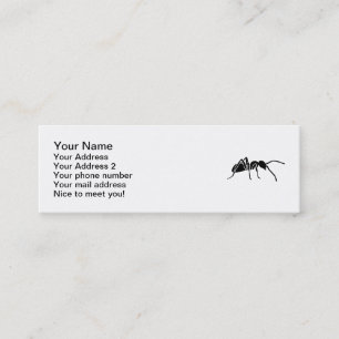 Carte De Visite Mini Fourmi noire
