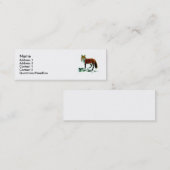 Carte De Visite Mini Fox rouge maigre (Devant / Derrière)