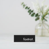 Carte De Visite Mini foxtrot (Debout devant)