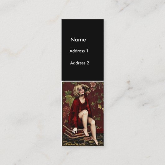 Carte De Visite Mini FullFigureLady (Devant)