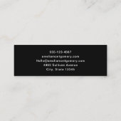 Carte De Visite Mini Funny Frankenstein Monster Halloween Fun (Dos)