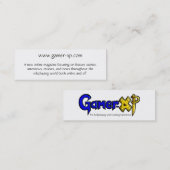 CARTE DE VISITE MINI GAMER-XP (Devant / Derrière)