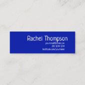 Carte De Visite Mini Garde d'enfants bleue audacieuse classique de (Dos)