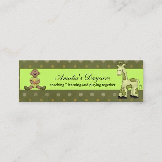 Carte De Visite Mini Garderie (Devant)