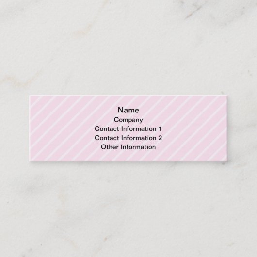 Carte De Visite Mini Gâteau dans mauve-clair sur le rose (Devant)
