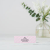 Carte De Visite Mini Gâteau dans mauve-clair sur le rose (Debout devant)