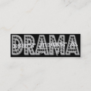 Carte De Visite Mini Geek dramatique - Social Media Personal Card