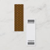 Carte De Visite Mini Géométrique 280514 (03) - Noir sur orange (Devant / Derrière)