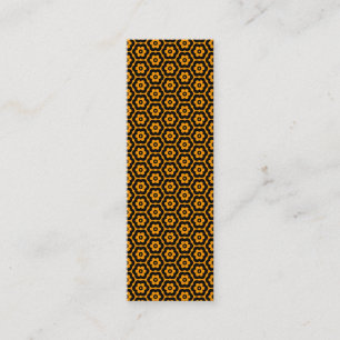Carte De Visite Mini Géométrique 280514 (03) - Noir sur orange