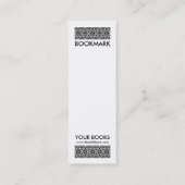 Carte De Visite Mini Géométrique 280514 (03) - Rouge rubis sur blanc (Dos)