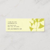 Carte De Visite Mini Ginkgo Leaf Nature minimale (Dos)