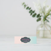 Carte De Visite Mini Girly Modern Professional (Debout devant)