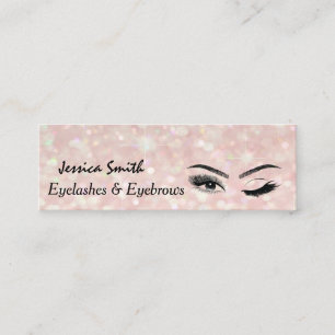 Carte De Visite Mini glamour élégant et glamour Eyelashes & sourcils