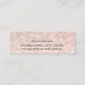 Carte De Visite Mini glamour élégant et glamour Eyelashes & sourcils (Dos)