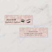 Carte De Visite Mini glamour élégant et glamour Eyelashes & sourcils (Devant / Derrière)