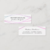 Carte De Visite Mini Glamour géométrique Lux (Devant / Derrière)