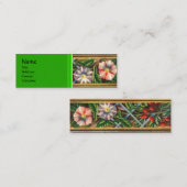 CARTE DE VISITE MINI GLOIRE DU MATIN ET BERRIES ROUGES (Devant / Derrière)