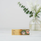 CARTE DE VISITE MINI GLOIRE DU MATIN ET BERRIES ROUGES (Debout devant)