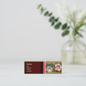 CARTE DE VISITE MINI GLOIRE DU MATIN ET BERRIES ROUGES (Debout devant)