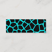 Carte De Visite Mini Go Giraffe - Cyan (Dos)