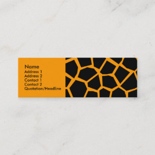 Carte De Visite Mini Go Giraffe - Orange
