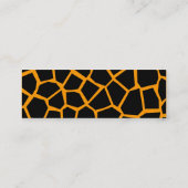 Carte De Visite Mini Go Giraffe - Orange (Dos)