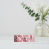 Carte De Visite Mini Gold Balloons Parties scintillant Événement de mar (Debout devant)