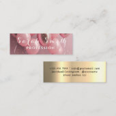 Carte De Visite Mini Gold Balloons Parties scintillant Événement de mar (Devant / Derrière)