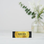 Carte De Visite Mini Gold Embellish II | Noir (Debout devant)