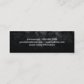 Carte De Visite Mini Gold Embellish III | Noir (Dos)