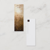 Carte De Visite Mini Gold Light 001 - Signet (Devant / Derrière)