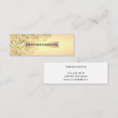 Carte De Visite Mini Gold Lux (Devant / Derrière)