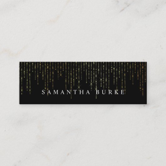 Carte De Visite Mini Gold Marquee (Devant)