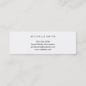 Carte De Visite Mini Gold Parties scintillant Lavish Deluxe (Dos)